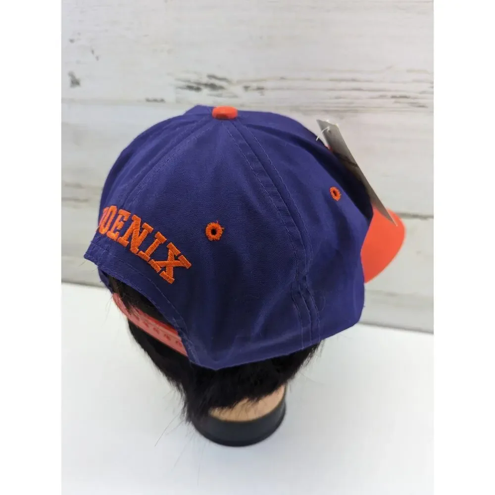 NWT Vintage Phoenix Suns Logo 7 Hat 1990s Deadstock NBA Basketball Snapback Cap‎